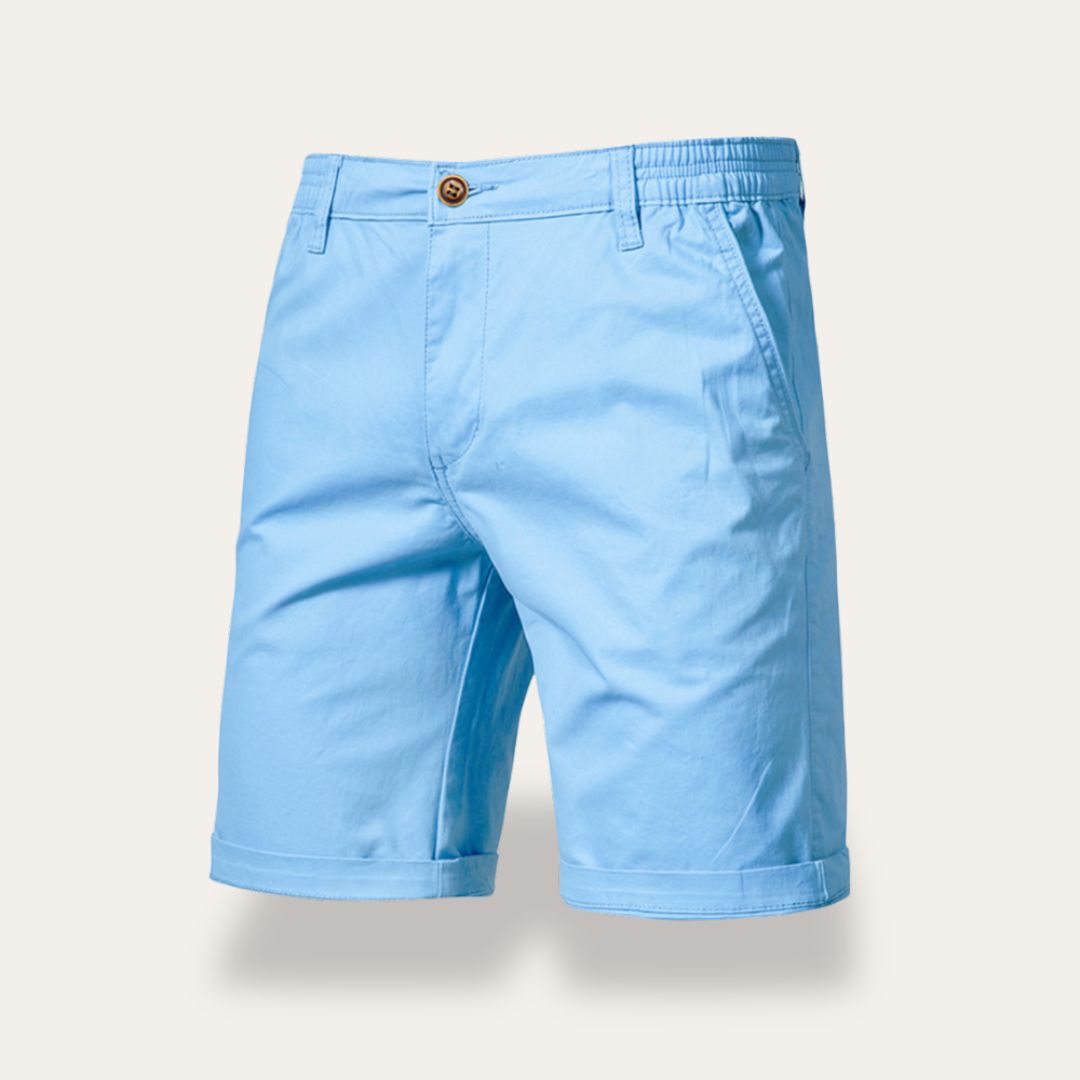 Men's shorts – Classic fit – Breathable natural fibers – Mid-thigh length