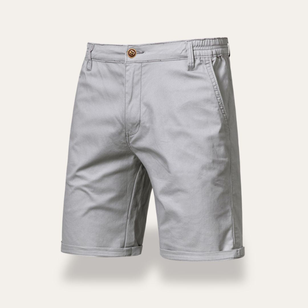 Men's shorts – Classic fit – Breathable natural fibers – Mid-thigh length