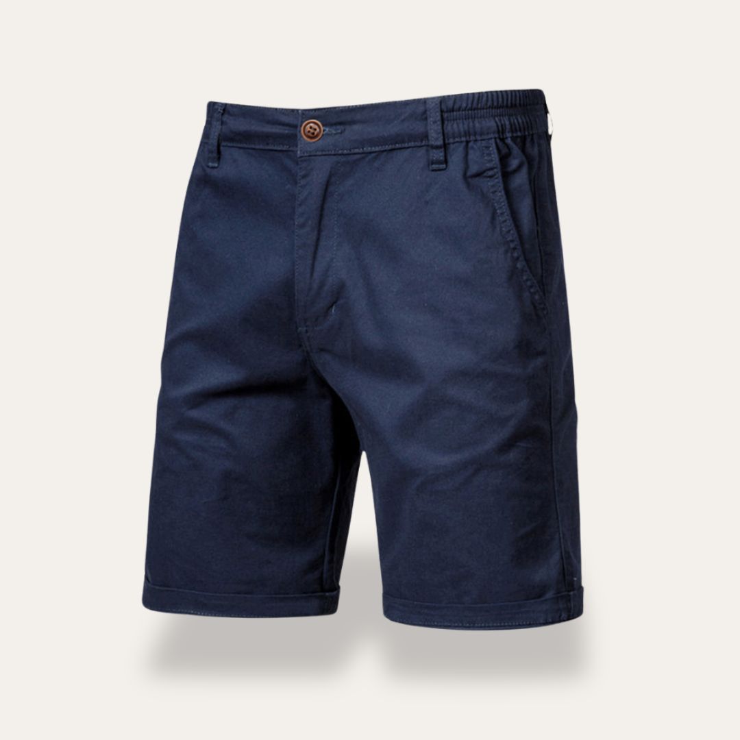 Men's shorts – Classic fit – Breathable natural fibers – Mid-thigh length