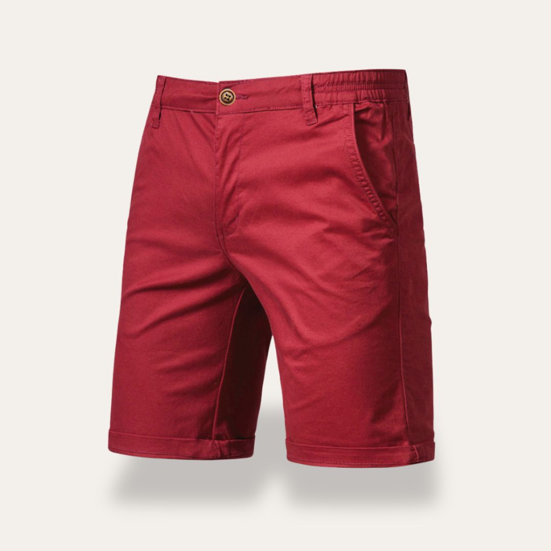 Men's shorts – Classic fit – Breathable natural fibers – Mid-thigh length
