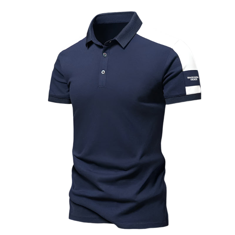 Men's polo – Slim fit – Short sleeves – Breathable fabric – Casual chic style