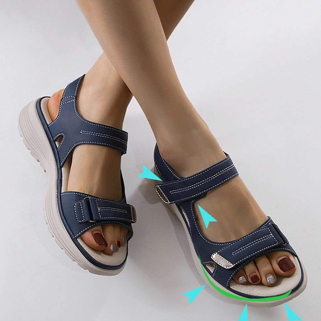 Women's sandals – Open toe – Adjustable straps – Ergonomic non-slip sole