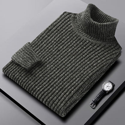 Matteo Turtleneck | Thick Ribbed Knit Winter Sweater