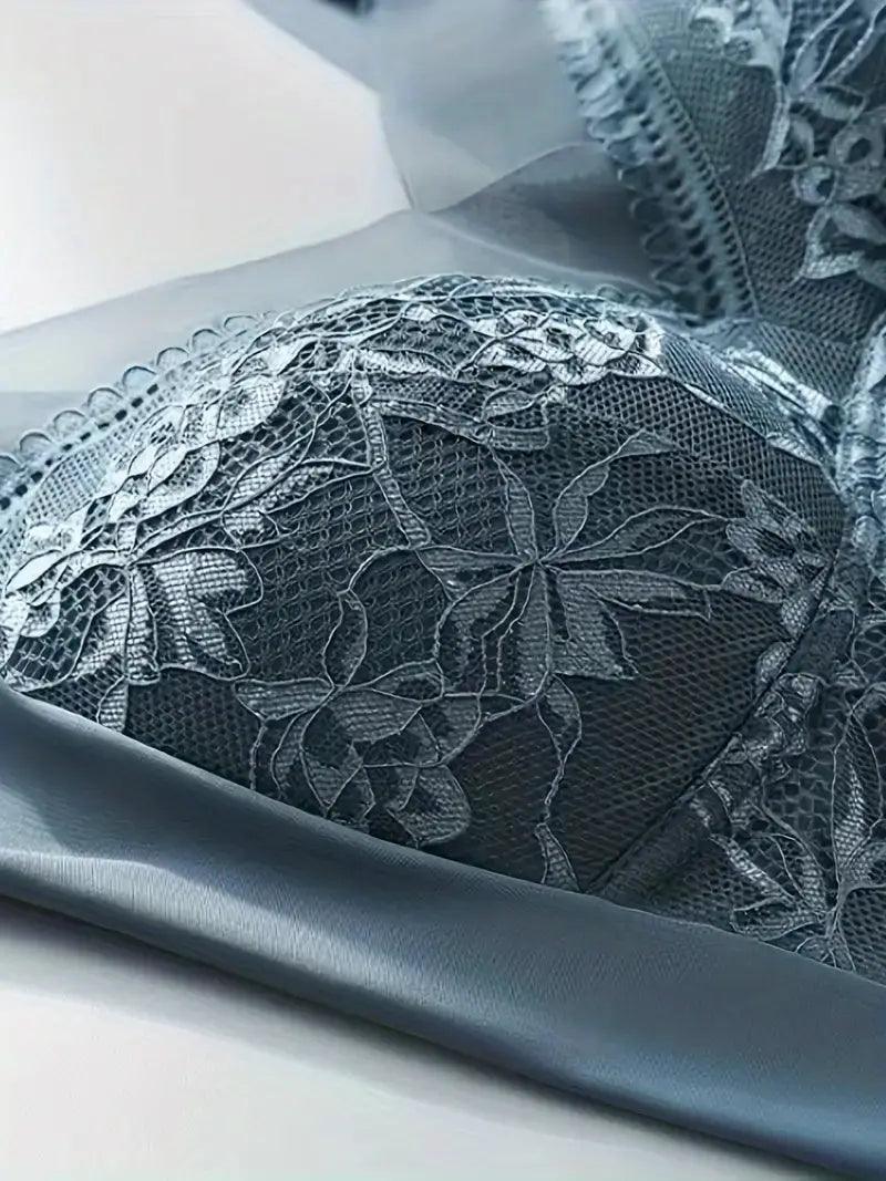 Soutien-gorge femme – Sans armature – Dentelle élégante – Maintien doux – Finition lisse