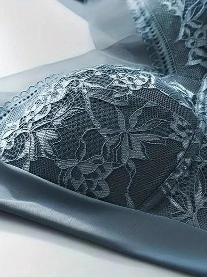 Soutien-gorge femme – Sans armature – Dentelle élégante – Maintien doux – Finition lisse