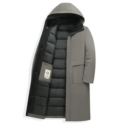 Giovanni Relaxed Fit Puffer Coat | Hooded Knee-Length Puffer Coat