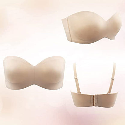 Women's bandeau bra – Seamless – Comfortable support – Strapless