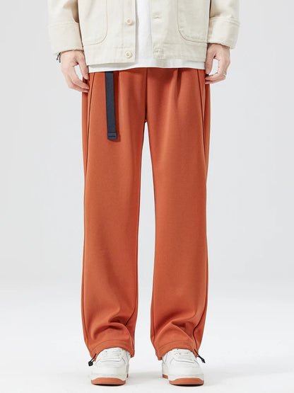 Isaac Wide-Leg Trousers | Pleated Belted Trousers