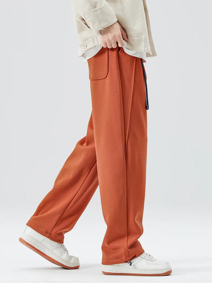Isaac Wide-Leg Trousers | Pleated Belted Trousers