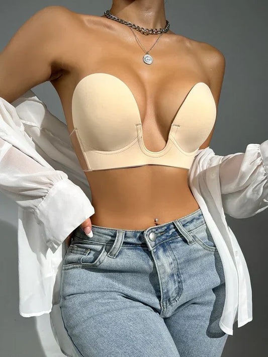 Women's bra – Backless – Plunging – Seamless – Lightweight breathable padding