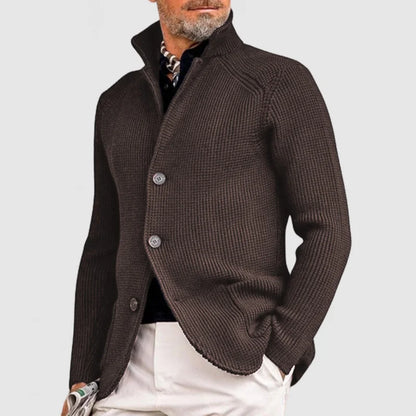 Men's Cardigan – Slim Fit – Textured Knit – Button-Up
