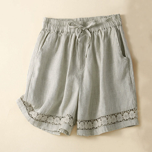 Lace-Trim Shorts for Women – Breathable Comfort & Style