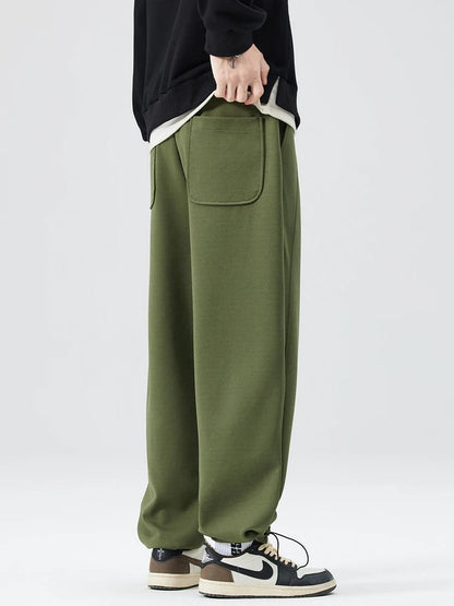 Isaac Wide-Leg Trousers | Pleated Belted Trousers