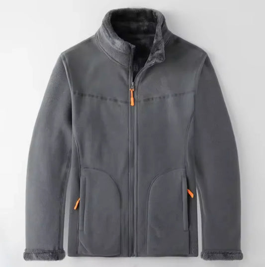 Men's jacket – Regular fit – Fleece exterior – Soft interior – Zippered pockets