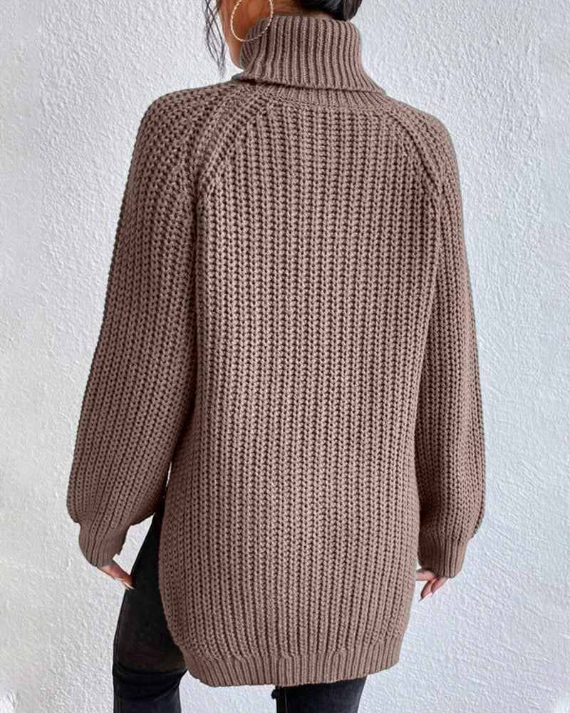 Fiona Cozy Winter Ribbed Knit Sweater | Soft Knit Pullover