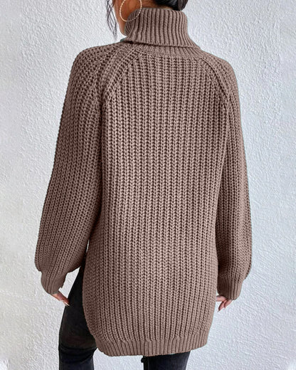 Fiona Cozy Winter Ribbed Knit Sweater | Soft Knit Pullover