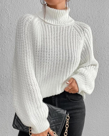 Fiona Cozy Winter Ribbed Knit Sweater | Soft Knit Pullover