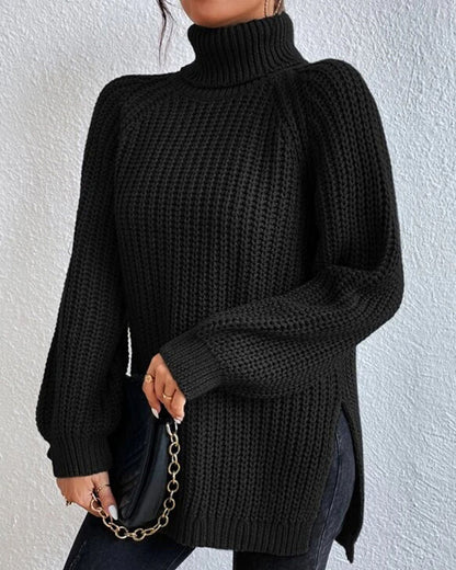 Fiona Cozy Winter Ribbed Knit Sweater | Soft Knit Pullover