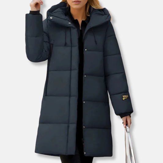 Molly Longline Puffer Jacket | Hooded Quilted Puffer Jacket