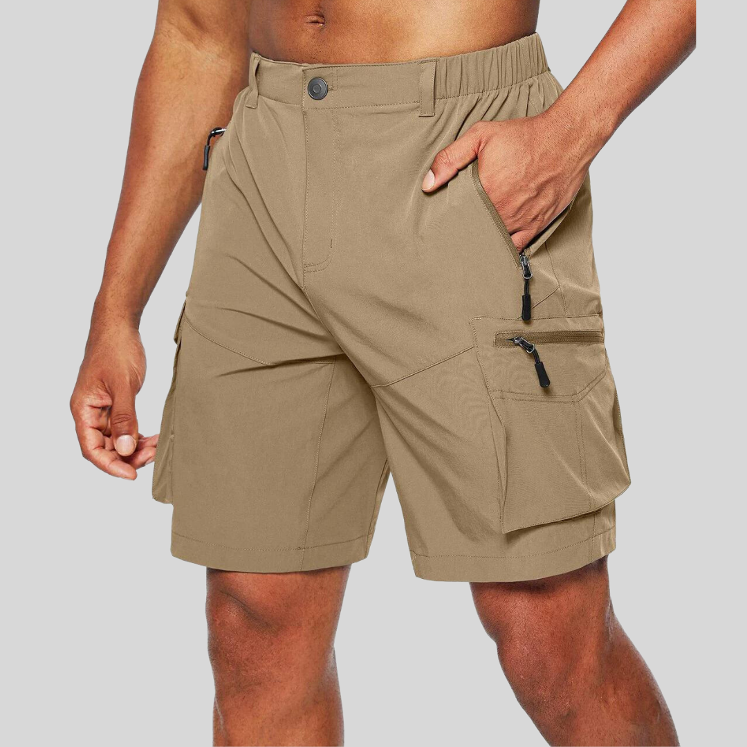 Zip Pocket Cargo Shorts for Men – Secure Storage & Relaxed Comfort