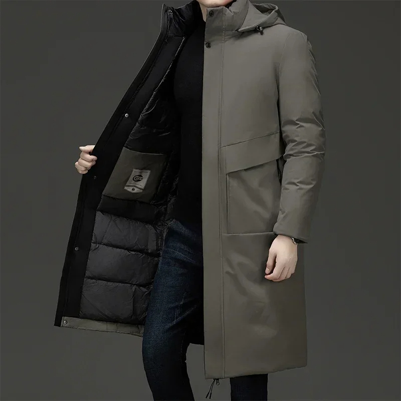 Giovanni Relaxed Fit Puffer Coat | Hooded Knee-Length Puffer Coat