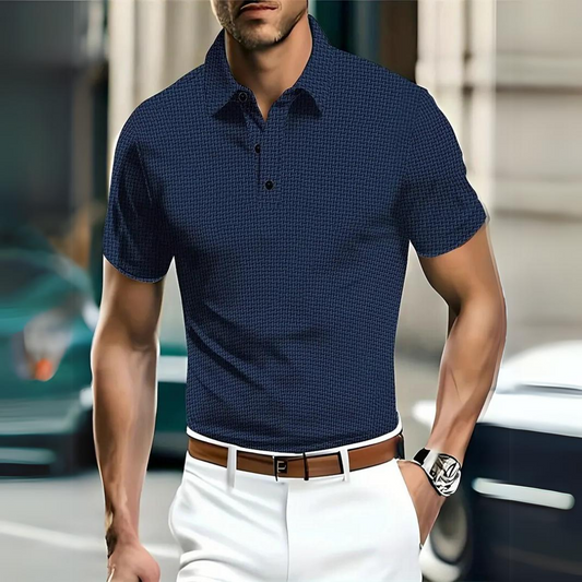 Men's polo – Slim fit – Soft knit – Classic collar – Short sleeves