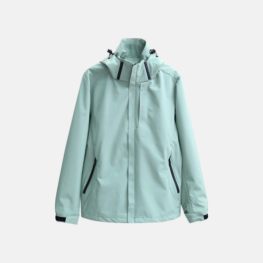 Men's jacket – Straight cut – Breathable water-repellent fabric – Adjustable hood