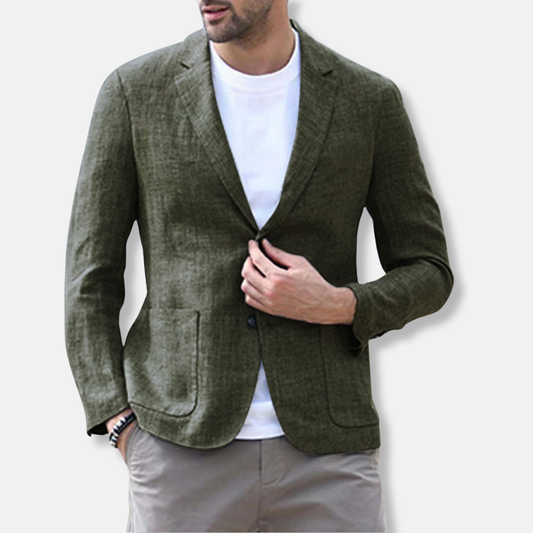 Men's casual blazer – Slim fit – Breathable fabric – Single-breasted – Notched lapel