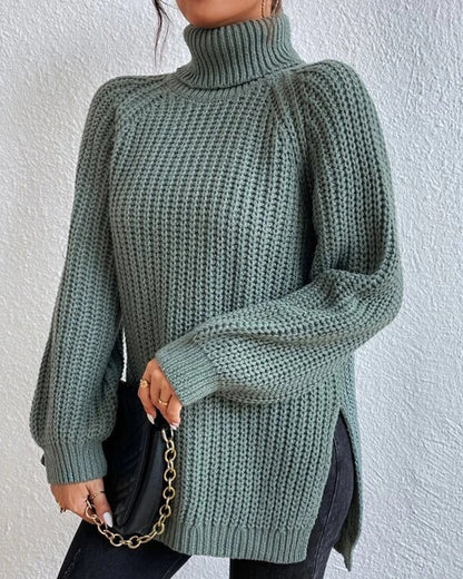 Fiona Cozy Winter Ribbed Knit Sweater | Soft Knit Pullover