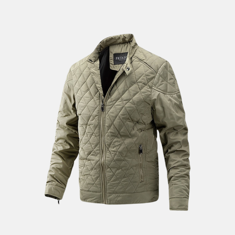 Men's Jacket - Woven Fabric - Slim Fit - Stand Collar