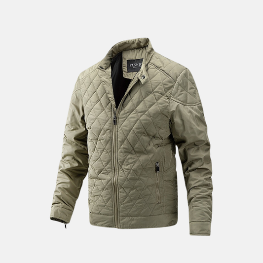 Men's Jacket - Woven Fabric - Slim Fit - Stand Collar
