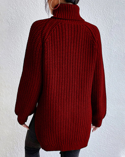 Fiona Cozy Winter Ribbed Knit Sweater | Soft Knit Pullover