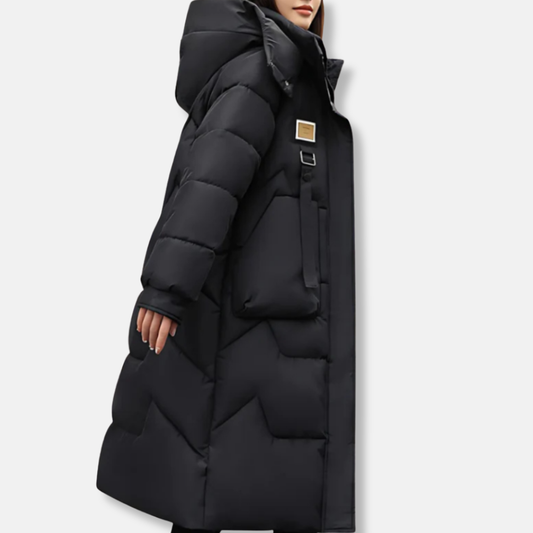Ruby Hooded Puffer Coat | Oversized Longline Puffer Coat