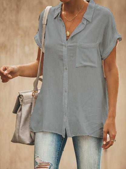 Women's shirt – Relaxed fit – Short sleeves – Breathable fabric – Casual style