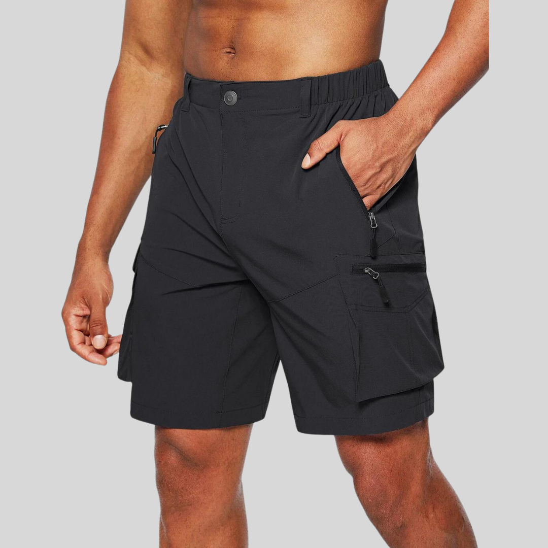 Zip Pocket Cargo Shorts for Men – Secure Storage & Relaxed Comfort