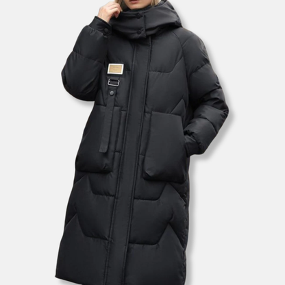 Ruby Hooded Puffer Coat | Oversized Longline Puffer Coat