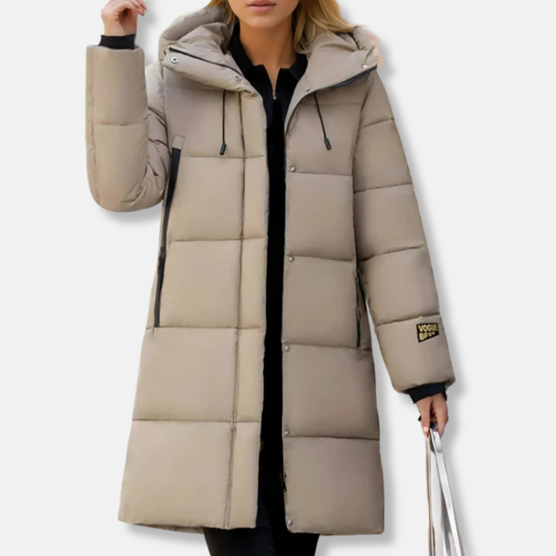 Molly Longline Puffer Jacket | Hooded Quilted Puffer Jacket