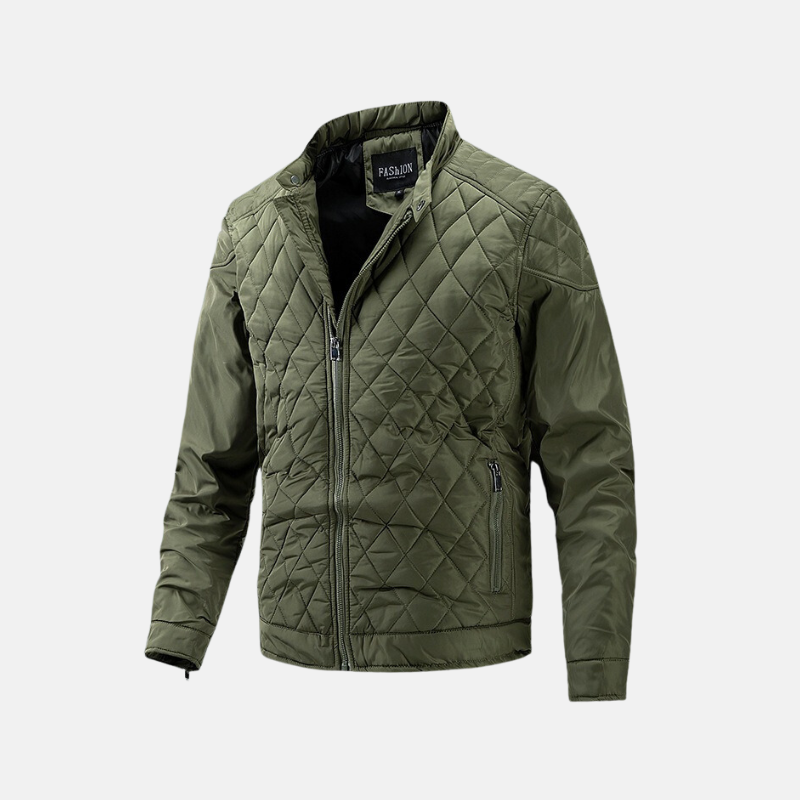 Men's Jacket - Woven Fabric - Slim Fit - Stand Collar