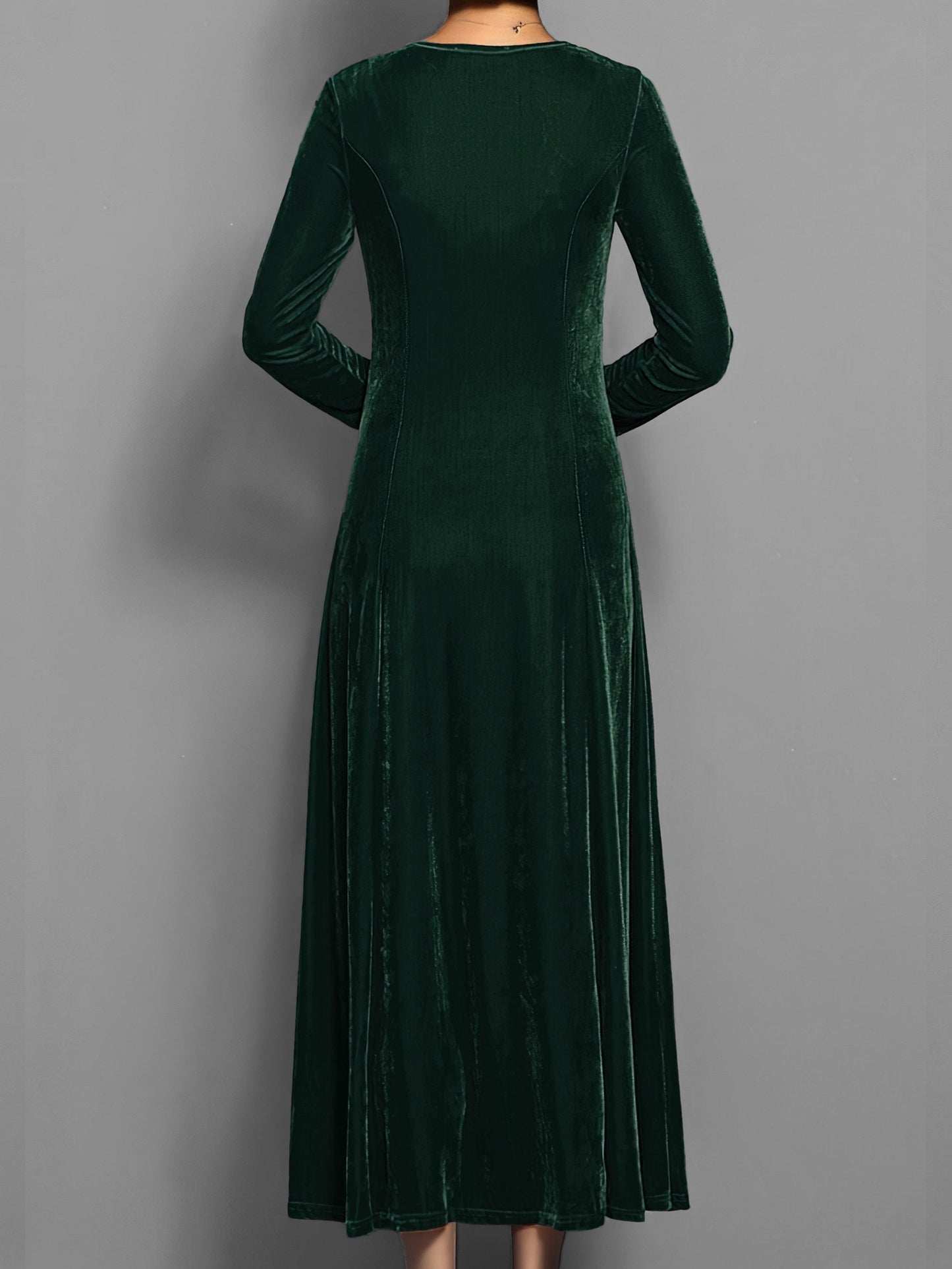 Paola A-Line Maxi Dress | Long Sleeve Formal Maxi Dress