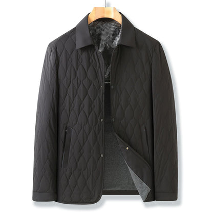 Isaac Quilted Jacket | Collared Button-Front Jacket