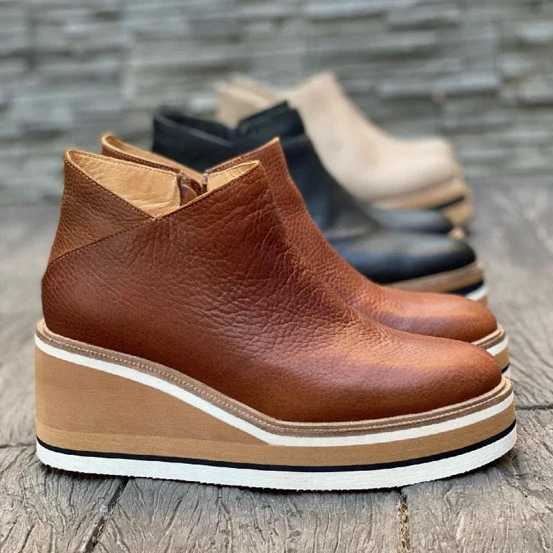 Gabriella Leather Platform Chelsea Boots | Platform Chelsea Boots