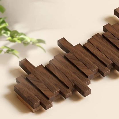 Minimalist Wall Mounted Coat Rack With Geometric Design