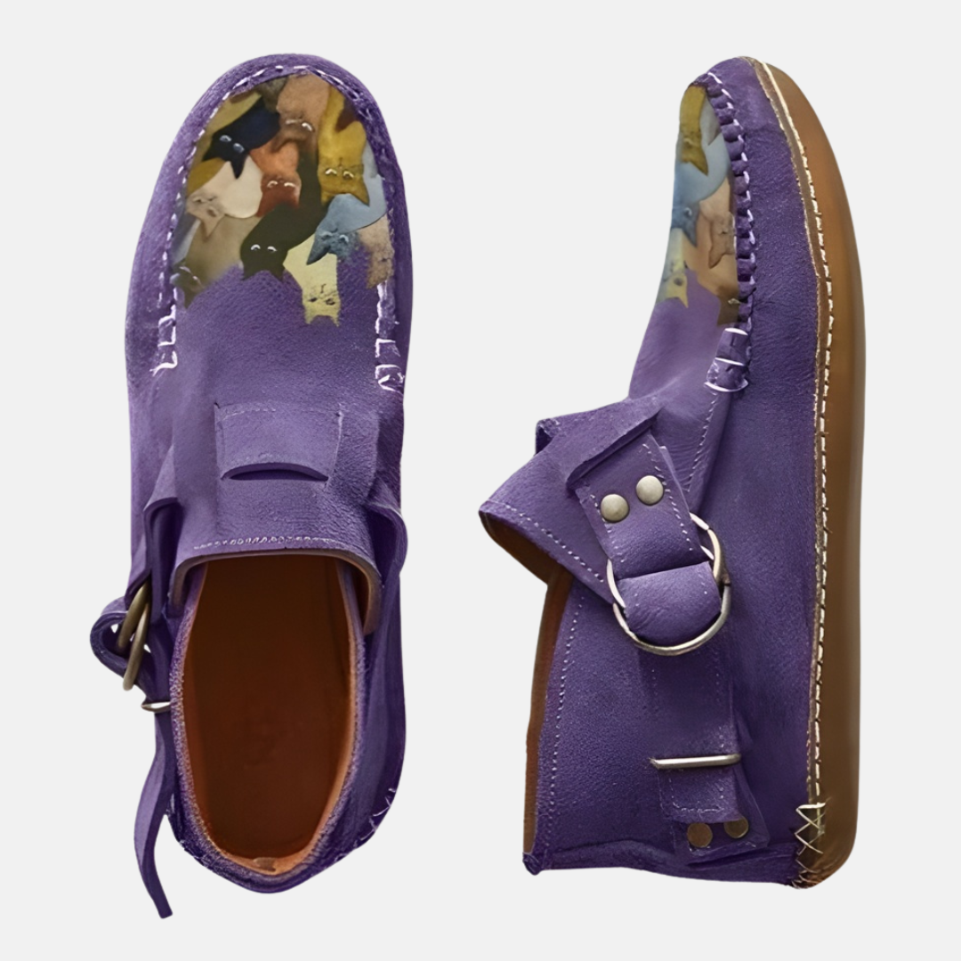 Paola Slip-On Moccasin Slippers | Fuzzy Lined Moccasin Slippers