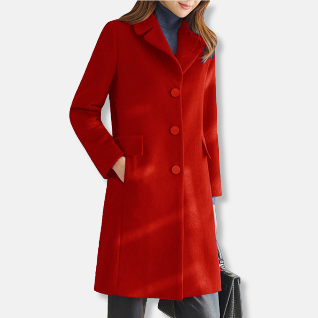 Harriet Fitted Trench Coat | Everyday Knee-Length Trench Coat