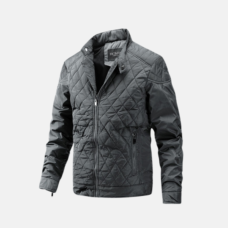 Men's Jacket - Woven Fabric - Slim Fit - Stand Collar