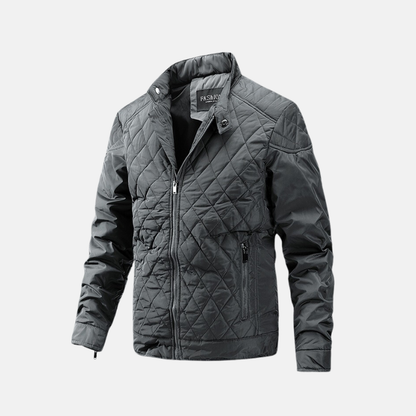 Men's Jacket - Woven Fabric - Slim Fit - Stand Collar