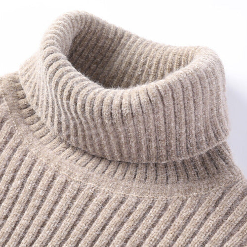 Matteo Turtleneck | Thick Ribbed Knit Winter Sweater