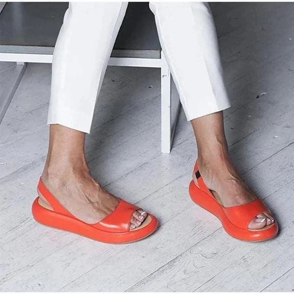 Women's sandals – Open toe – Back strap – Comfortable minimalist silhouette