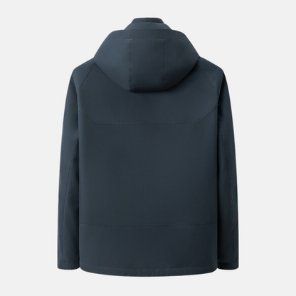 Emiliano Straight Fit Hooded Jacket | Zip Front Hooded Jacket