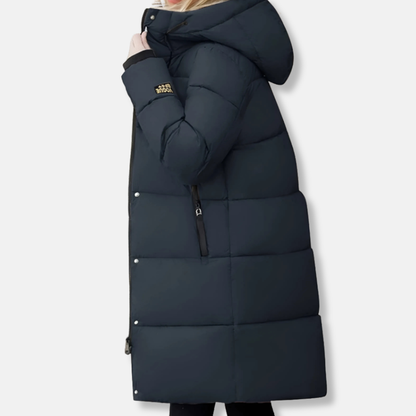 Molly Longline Puffer Jacket | Hooded Quilted Puffer Jacket